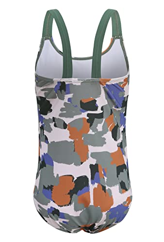 Image of Girls One Piece Swimsuits Tie Dye Bathing Suit for Girls Hawaiian Swimwear 3-16 Years