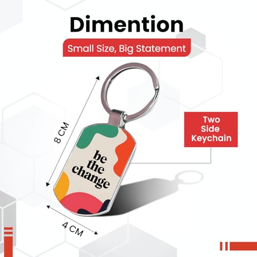 Image of Premium Printed Metal Keychain for Men & Women | High-Definition Artwork Print | Durable Key Ring for Car, Bike, Home & Office Keys | Stylish Decorative Key Holder Gift