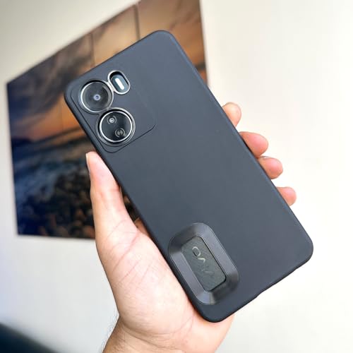 Image of AIBEX Sleek Back Cover Compatible with Oppo A78 5G | Slim Fit Protective Design | Ultra Matte Finish | Camera Protection Bump | Soft Silicon Back Cover Case