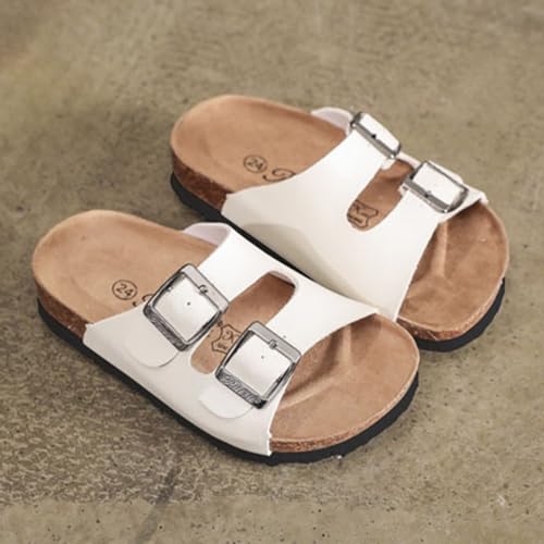 Kids Sandals Boys Girls Slide Summer Non-slip Cork Sandals Toddler Casual Summer Beach Slippers with Adjustable Strap3