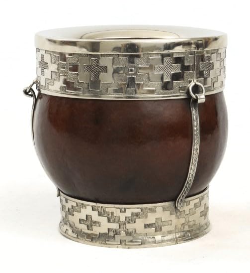 Generic BUMPY - Traditional Argentine Imperial Mate Gourd Set with Bombilla, Handcrafted Argentine Imperial Mate Gourd