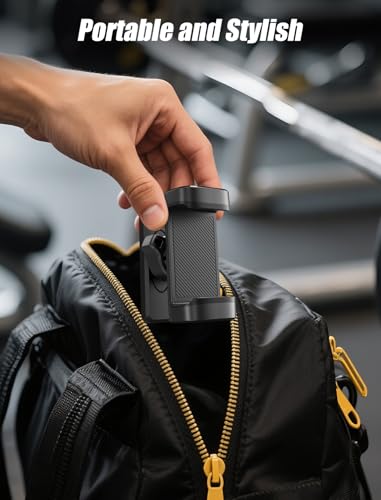 Image of Gym Magnetic Phone Holder【Strong Magnets】- 360 Adjustable Magnetic Phone Mount, Installable Tripod and Fill Light, Phone Holder Gym Accessories for Men Women Compatible with All Smartphones 4.7-7 inch