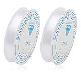 HABNI 180 M Filo Nylon Trasparente, Filo Elastico per Braccialetti 0,2 mm×100 M + 0.25mm ...