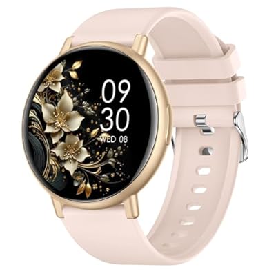 AcclaFit - Reloj Inteligente Mujer Hombre 1.38 Smartwatch con Llamadas Bluetooth 120+ Modo Deportivos Pulsera Actividad con Pulsómetro/Monitor de Sueño Impermeable IP68 Smart Watch para Android/iOS