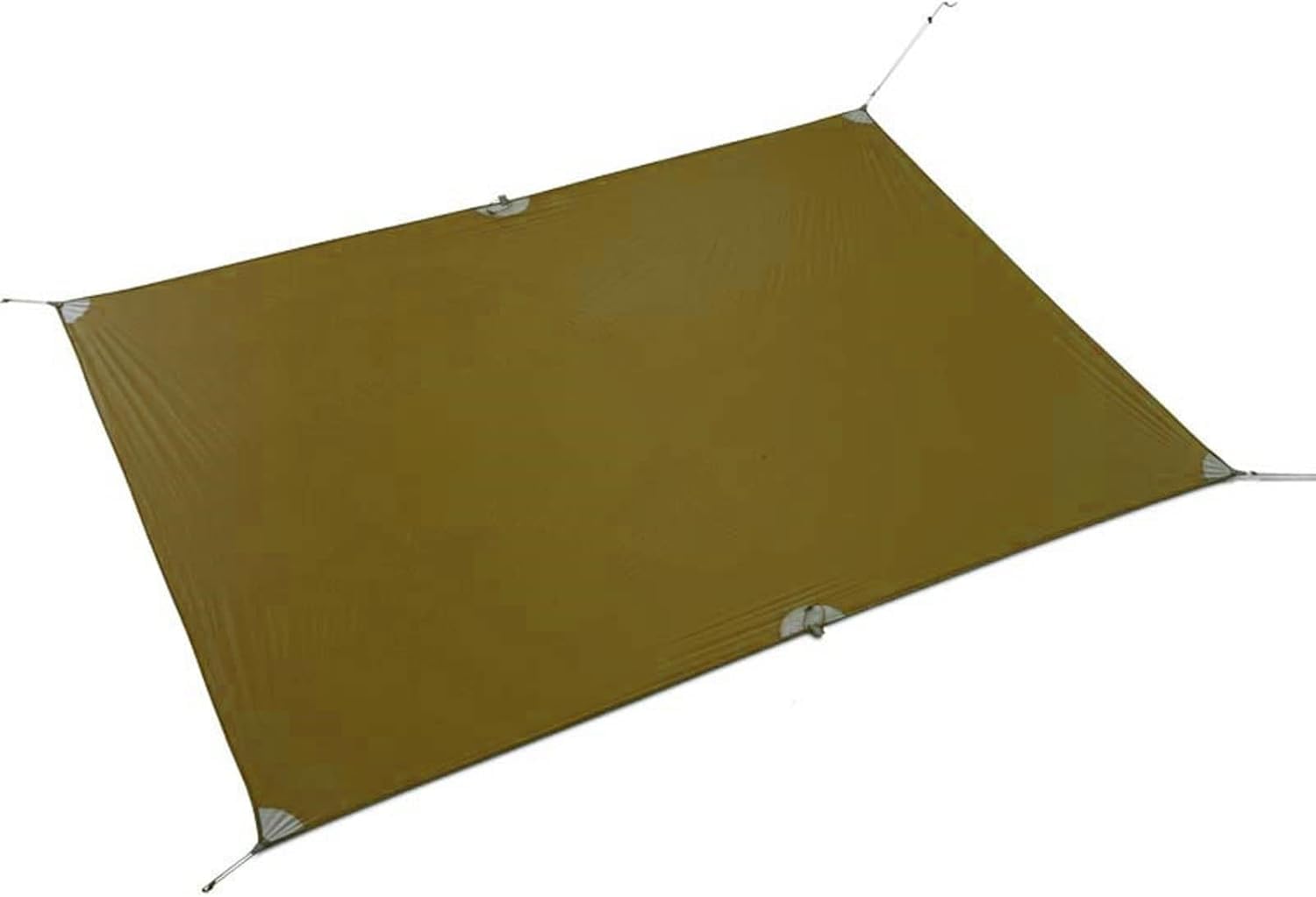 Campingplane, Ultraleichte Plane, Leichter Sonnenschutz, Campingmatte, Zeltunterlage, 15d Lon, Silikon, 160 G, Khaki 210x300cm