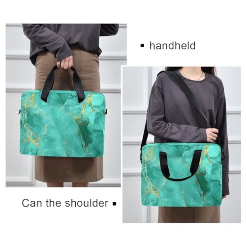 Bolso para Laptop de 15.6 pulgadas Color Verde Claro Dorado miniatura 2