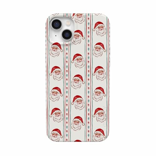 Casely iPhone 14 Plus Case | Jolly St. Nick | Retro Claus | Compatible with MagSafe | Classic Ultra Slim Design