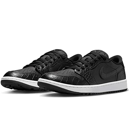 Men's White Croc Air Jordan 1 Lo Golf Shoes by Nike3