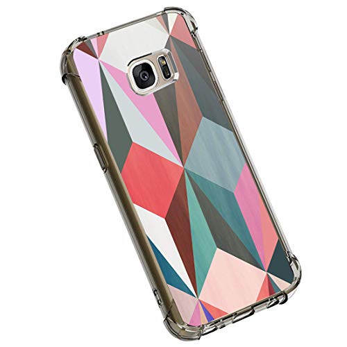 Carcasa Compatible with Samsung Galaxy S7 Edge Funda,Ultra Delgada Silicona TPU Caso Mármol...