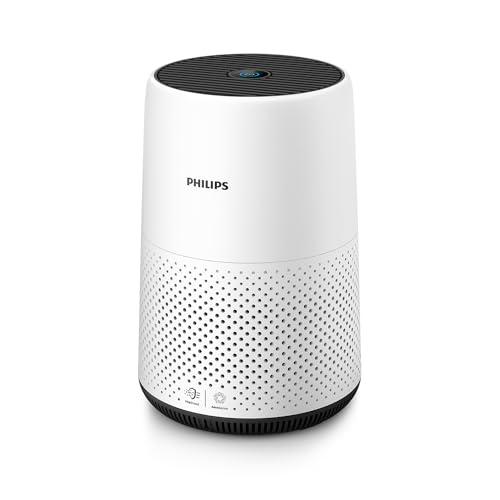 Philips 800 Series Air Purifier – Removes Germs, Dust and Allergens in Rooms up to 49m², 3 Speeds, Sleep Mode, Replacement filter: FY0900 (AC0820/30)