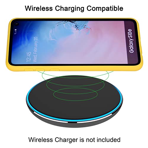 Wisdompro Galaxy S10E Case, Bundle Of 5 Pack Extra Thin Slim Jelly Soft Tpu Gel Protective Case Cover For Samsung Galaxy S10E (Green, Light Blue, Pink, Yellow, Red)-Candy Color #TOP3