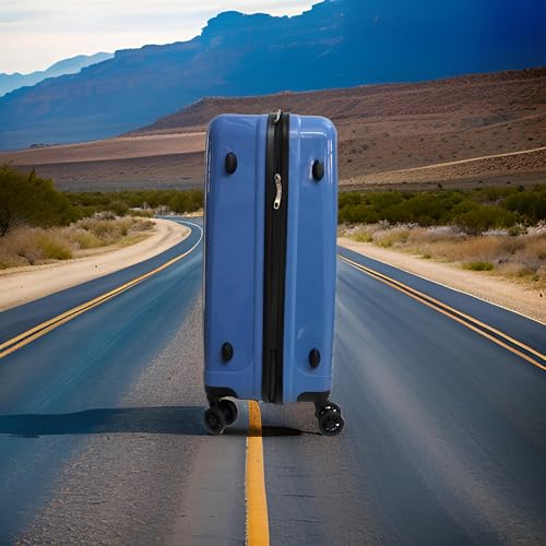 Image of Aristocrat Fortuner Check-in 65 Cm(Medium) Polypropylene 360 Degree 8 Wheels Trolley Bag for Travel Hard Case Luggage, Lightweight with TSA Lock & Robust Trolley with 3 Yrs Warranty (Ocean Blue)