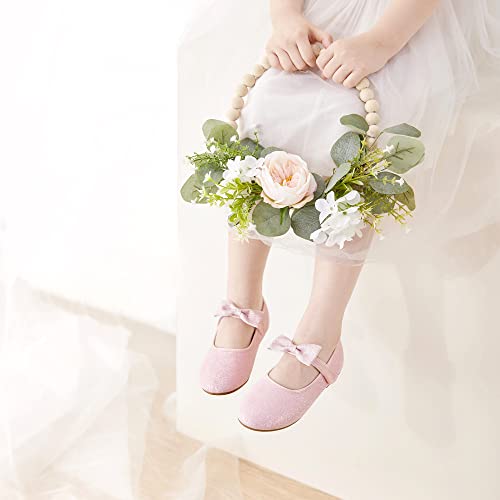 Felix & Flora Girls Dress Shoes - Mary Jane Ballet Flats Party Wedding School Size 9 Toddlers