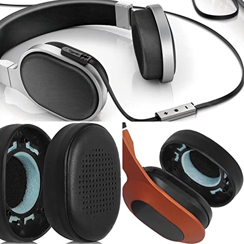 Parches de repuesto para auriculares KEF M400 M500 ZEZEFUFU 2 piezas, espumas negras suaves para auriculares, cubiertas de cojín miniatura 2