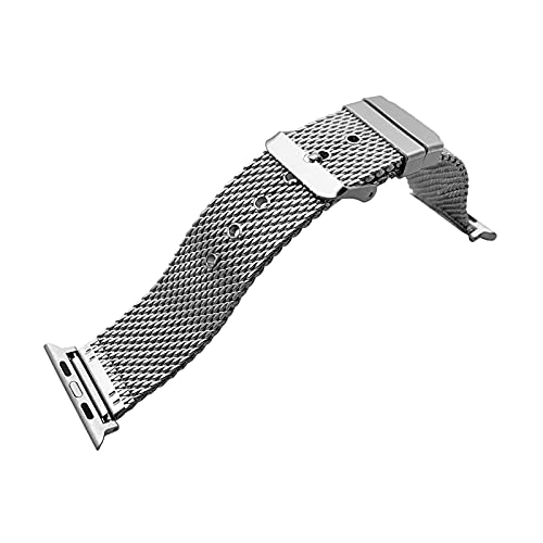 Bracelet en acier inoxydable robuste avec fermoir ardillon élégant pour montres connectées