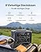 BLUETTI EB3A Tragbare Powerstation mit 60W Solarpanel, 268Wh LiFePO4-Batterie Backup mit 600W (1200W Peak) AC-Steckdose, Aufladung von 0–80% in 30 Min., Solargenerator für Outdoor-Camping