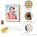 Atogafigo White 12x16 Wood Picture Frame Diamond Painting Frames 30x40cm Display 10x14 in/ 25x35cm with Mat or 12x16in / 30x40 cm Without Mat 12 x 16 Frame for Diamond Art Poster Photo Wall Mounting