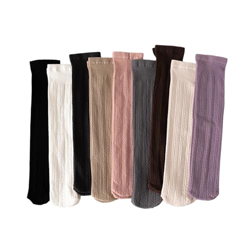 1 Pair Cotton Stockings Kids Over The Knee Socks for School Daily Comfortable and Warm Girls Socks Solid Color,Combed Cotton4