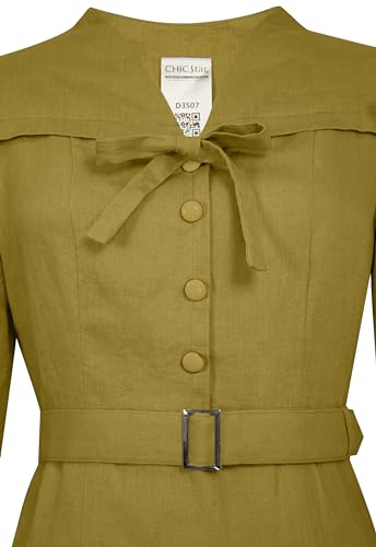 Robe en lin à nouer légère contre la chaleur estivale - 5