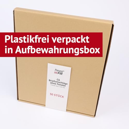 Postkarten blanko A6 & Karteikarten Chamois Creme Beige - 100 Stück Recycling Bastelkarton (Blauer Engel) 210g/m² - zum Beschreiben & Gestalten - von PresentFill®