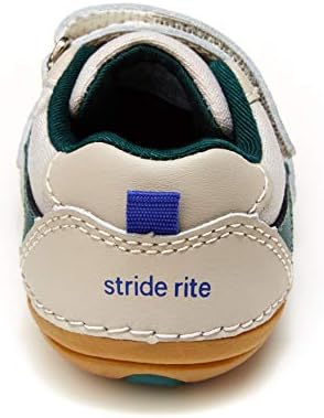 Stride Rite baby boys Soft Motion Kylin Sneaker, Tan, 3 Wide Infant US | Image 2