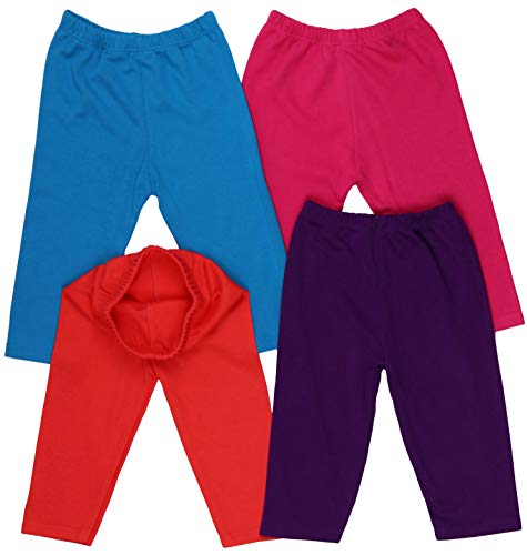 Image of ToBeInStyle Girl's 4 Pack Solid Color Lounging Casual Capri Pants Relaxed Fit