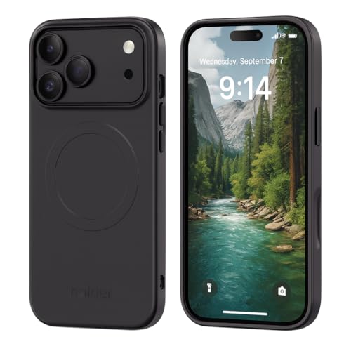 ZLIME iPhone 17 Pro Max Mobile Phone Case - TPU Protective Case with Magnetic Ring & Carry Strap Shockproof & Ultra Thin - Black