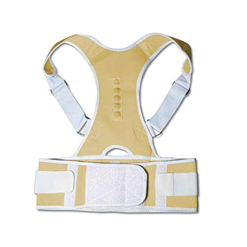 Ceinture lombaire et redresse-dos magnétique blanc pour soulager les tensions lombaires