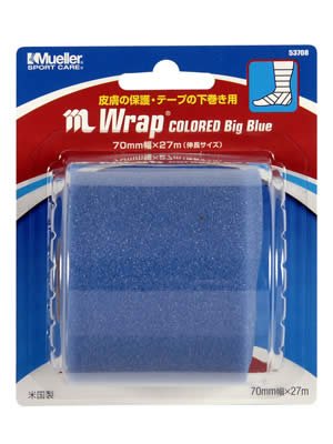 Mueller Mラップ カラー ビッグブルー ブリスターパック Mwrap Colored Big Blue Blister Pack 70mm アンダーラップ 53708 ブルー
