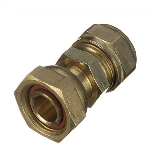 22mm x 3/4" Compression Straight Tap Connector - Bag of 2