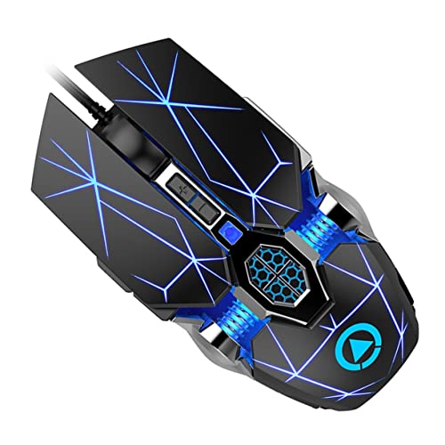 Ratón de ordenador para portátil y computadora de escritorio con luces LED