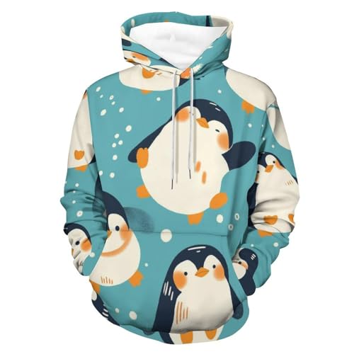 Sweat à capuche pingouin mignon pour vos journées cocooning à la maison