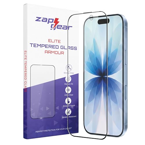 Image of Premium Tempered Glass for iPhone 17 | Edge-to-Edge Protection | 9H Military Grade Hardness | Dynamic Island Compatible | Bubble-Free HD Clear Screen Protector