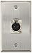 Seismic Audio SA-PLATE12 Single XLR Female Connector Stainless Steel Wall Plate