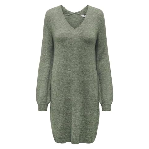 JDY Women's Elanora V-Neck Midi Dress Cover
