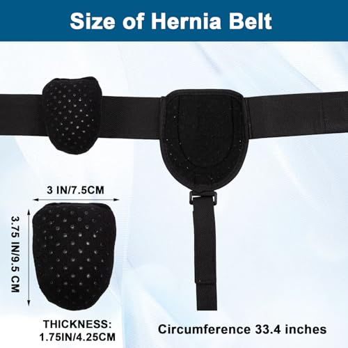 Faja para Hernia Inguinal para Hombre, Ajustable, Soporte Con Almohadillas miniatura 2
