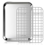 Fire More Teglia da Forno con Griglia di Raffreddamento Rimovibile in Acciaio Inox,Set da ...