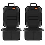 【2枚セット】Siivton チャイルドシート 保護マット シートプロテクター 車 シートカバー へこみ防止 防汚 滑り止め 2ポケット付き ベビー 赤ちゃん用