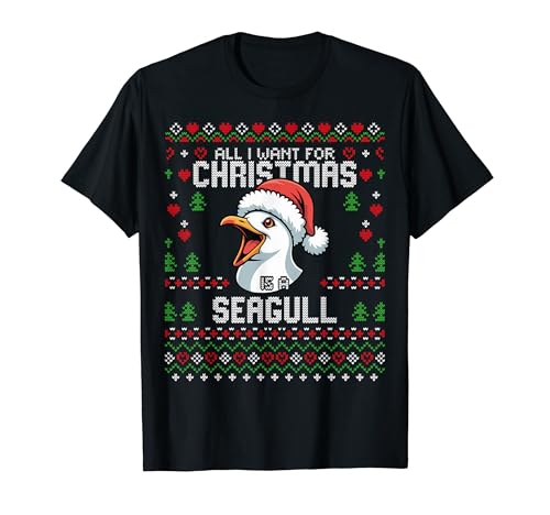 All I Want For Christmas Seagull Ugly Xmas �Z�[�^�[ �J���� T�V���c