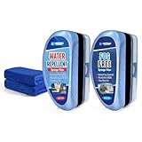 Water Repellent & Anti-Fog Glass Brush Kit with Towels | Hydrophobic Rain Repellent & Defogger for Car Glass Windshield Windows Mirrors & Swim Goggles | Long-Lasting Clarity for Safer Driving