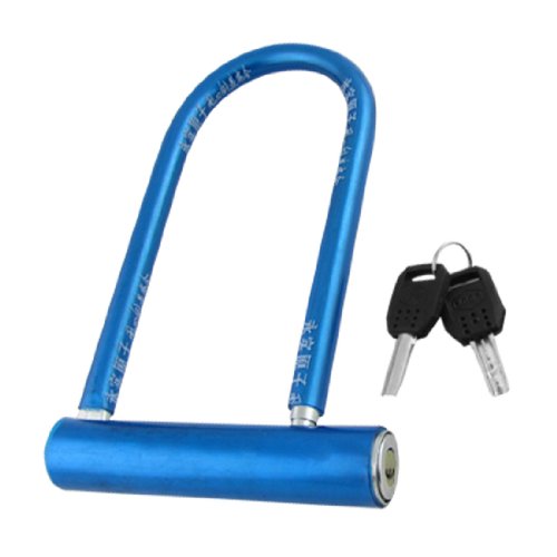 Aexit Bicycle Bike Bike Locks Security Blue Plastic Coated Metal U U-Locks Lock