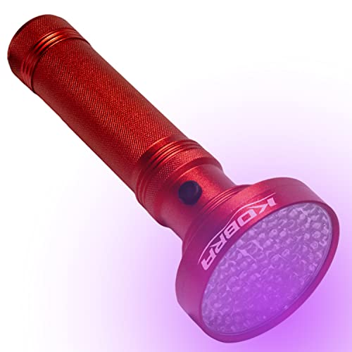 Kobra 395nm UV Black Light Flashlight, 100 LEDs, 18W