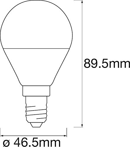 LEDVANCE Smarte LED-Lampe mit WiFi Technologie, Sockel E14, Dimmbar, Warmweiß (2700 K), ersetzt Glühlampen mit 40 W, SMART+ WiFi Mini Bulb Dimmable, 1er-Pack – Bild 4