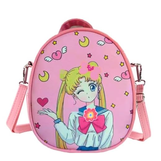 Kerr's Choice Girl Women Crossbody Bag Japan Pink Backpack Crossbody Purse Pink Cute Crossbody Bag