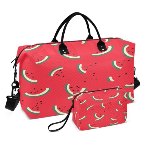 Sac de sport pastèque art rouge imperméable contre l'humidité en voyage