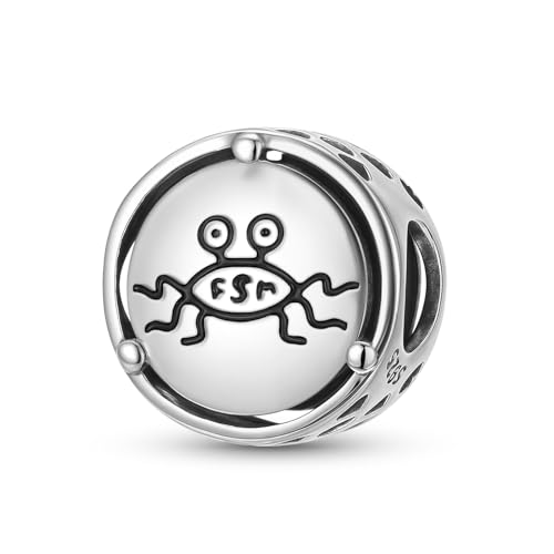 Dije de Monstruo de Espagueti de plata de ley regalo para madre y hermana