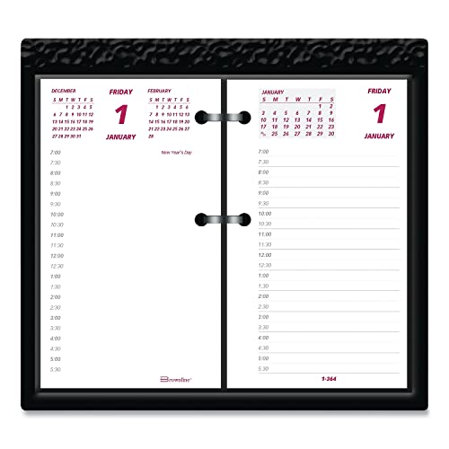 2023 Brownline 6-Inch X 3.5-Inch Daily Desk Calendar Refill, White/Burgundy/Gray (Redc2R) #TOP13