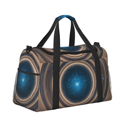 Mysterious Stars Print Travel Duffel Bag for Men & Women, Foldable Travel Bags and Spacious Weekender Tote Bag for Storage Toiletry Luggage Personal Item3