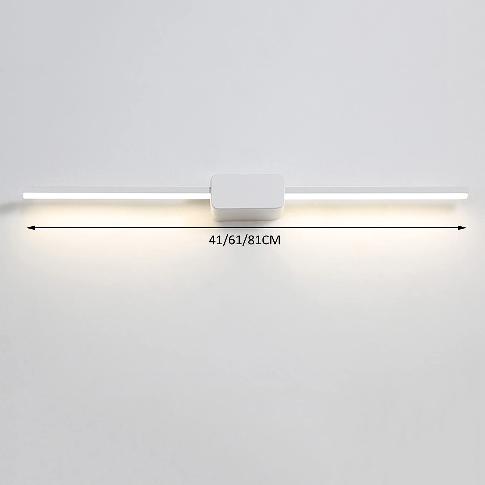 Lampada da parete a LED per specchio da bagno per casa e hotel, 41 cm, moderna illuminazione per trucco, ideale per tavoli da toeletta e vasche da bagno, luce calda