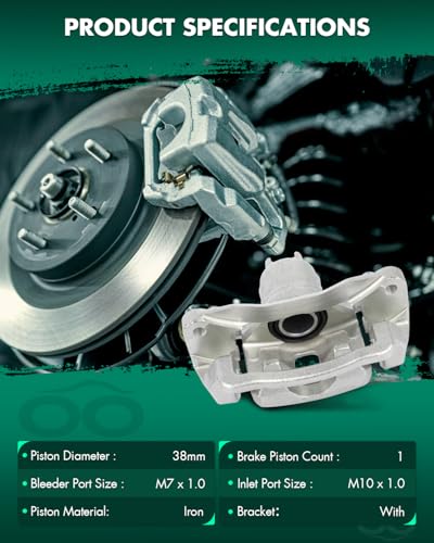 Image of SCITOO - Rear Right Disc Brake Caliper Assembly w /Bracket For Saab,For Subaru Models - For 9-2X 2005-2006,For Forester 2004-2008,For Impreza 2004-2007 19-B2066A